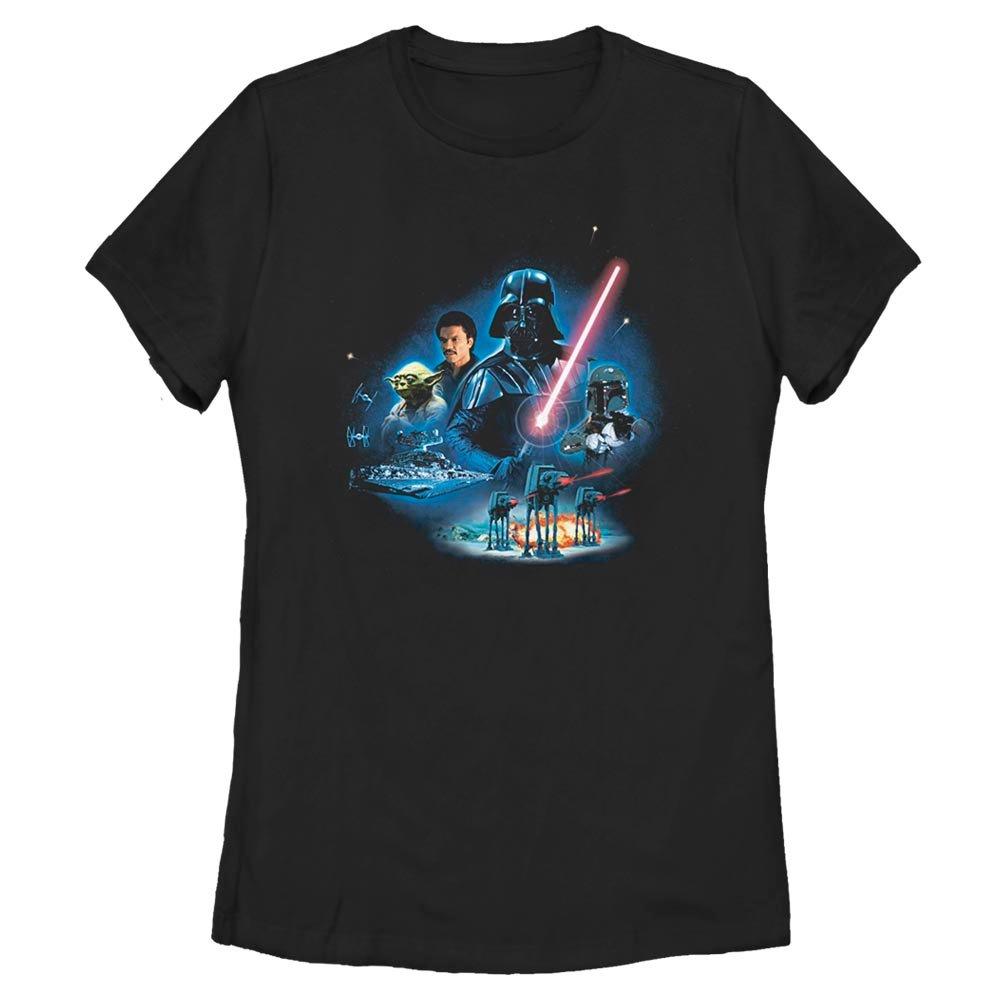 Star Wars Episode V The Empire Strikes Back Characters Womens T-Shirt, BLACK, hi-res