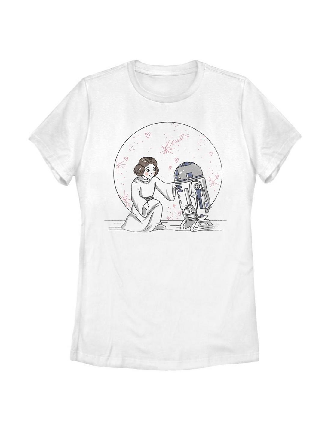 Star Wars Friends In Space Womens T-Shirt, WHITE, hi-res