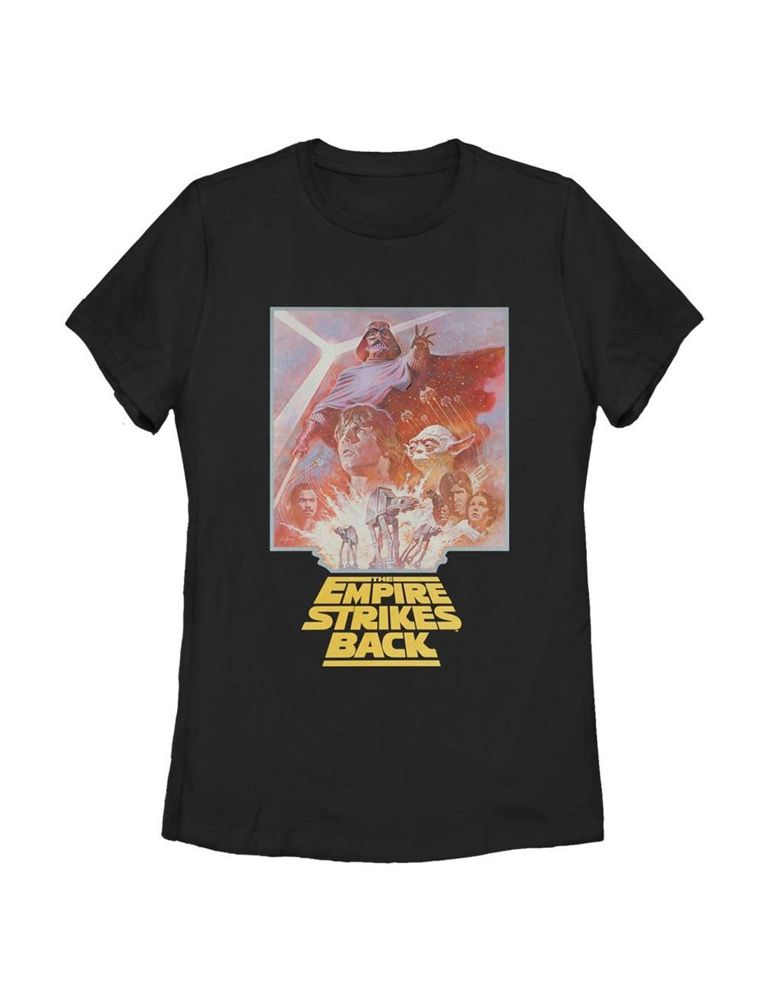 Star Wars The Empire Strikes Back Characters Womens T-Shirt, BLACK, hi-res