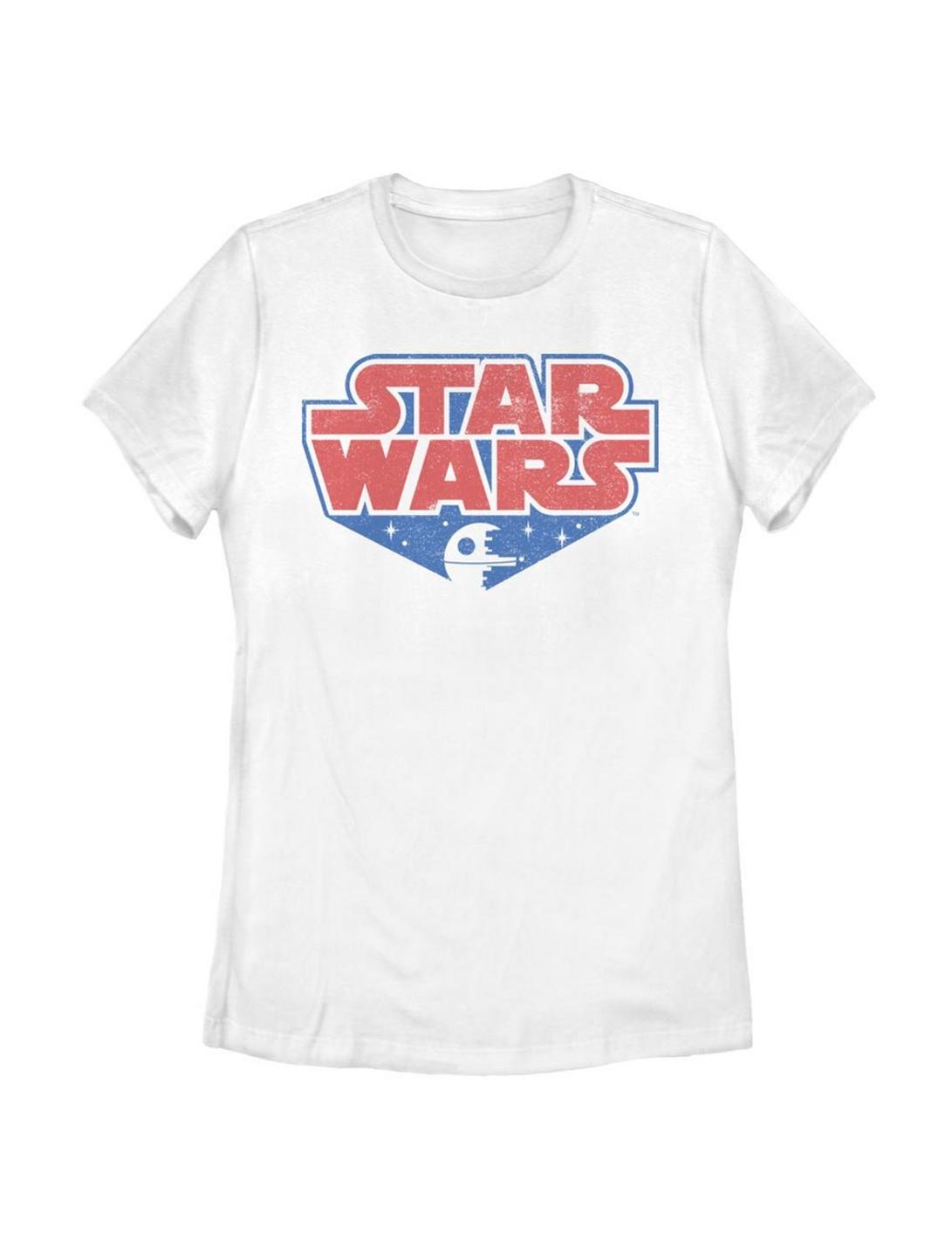 Plus Size Star Wars Logo Womens T-Shirt, WHITE, hi-res