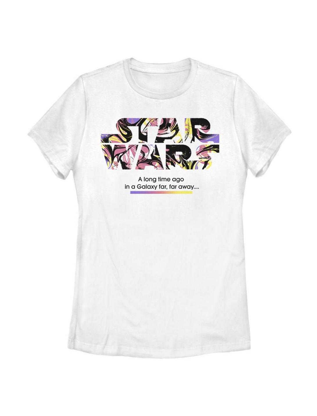 Star Wars Logo Color Pop Womens T-Shirt, WHITE, hi-res