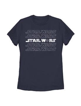 Star Wars Logo Darth Vader Womens T-Shirt, , hi-res