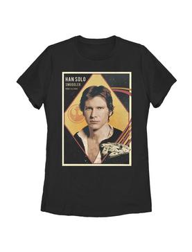 Star Wars Han Baseball Card Womens T-Shirt, , hi-res