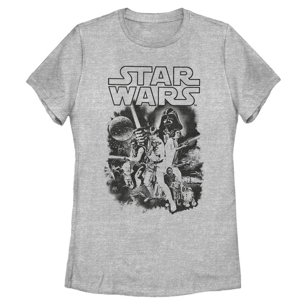 Star Wars Heroes Versus Villains Womens T-Shirt, ATH HTR, hi-res