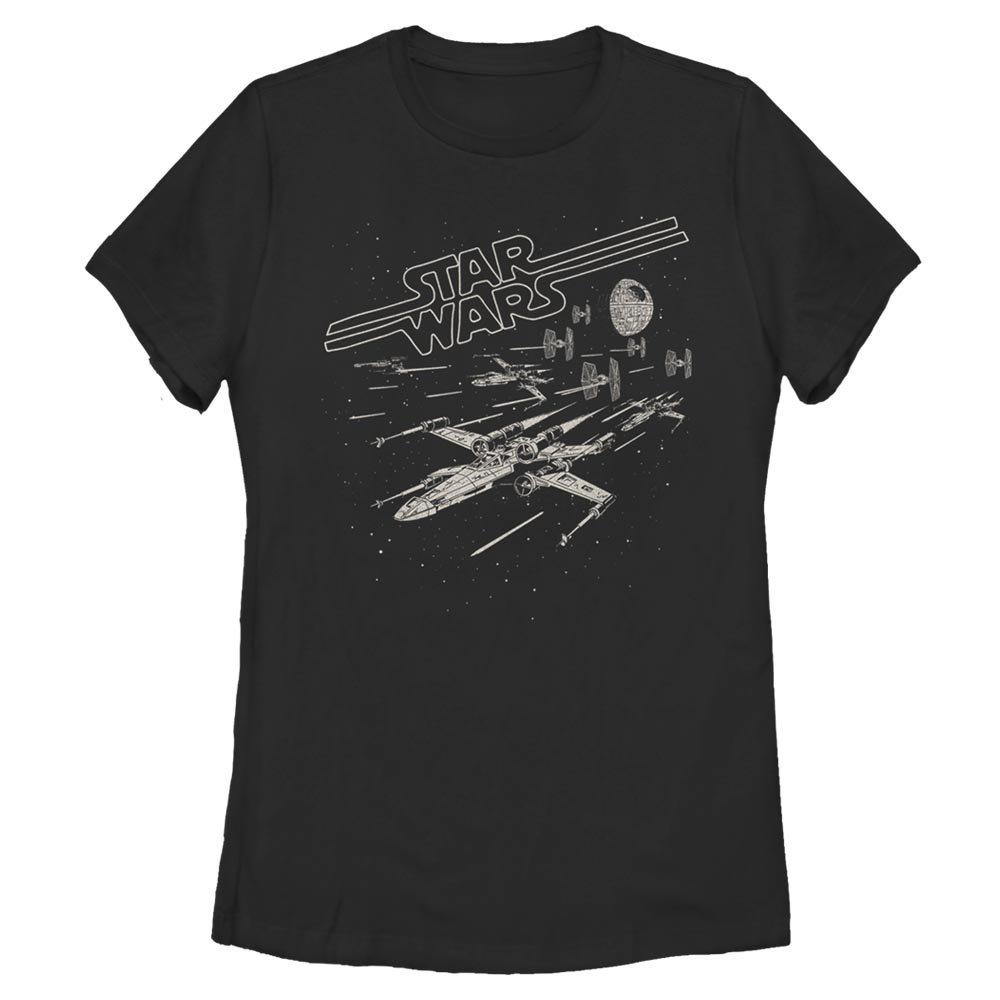 Star Wars Star Chase Womens T-Shirt, BLACK, hi-res