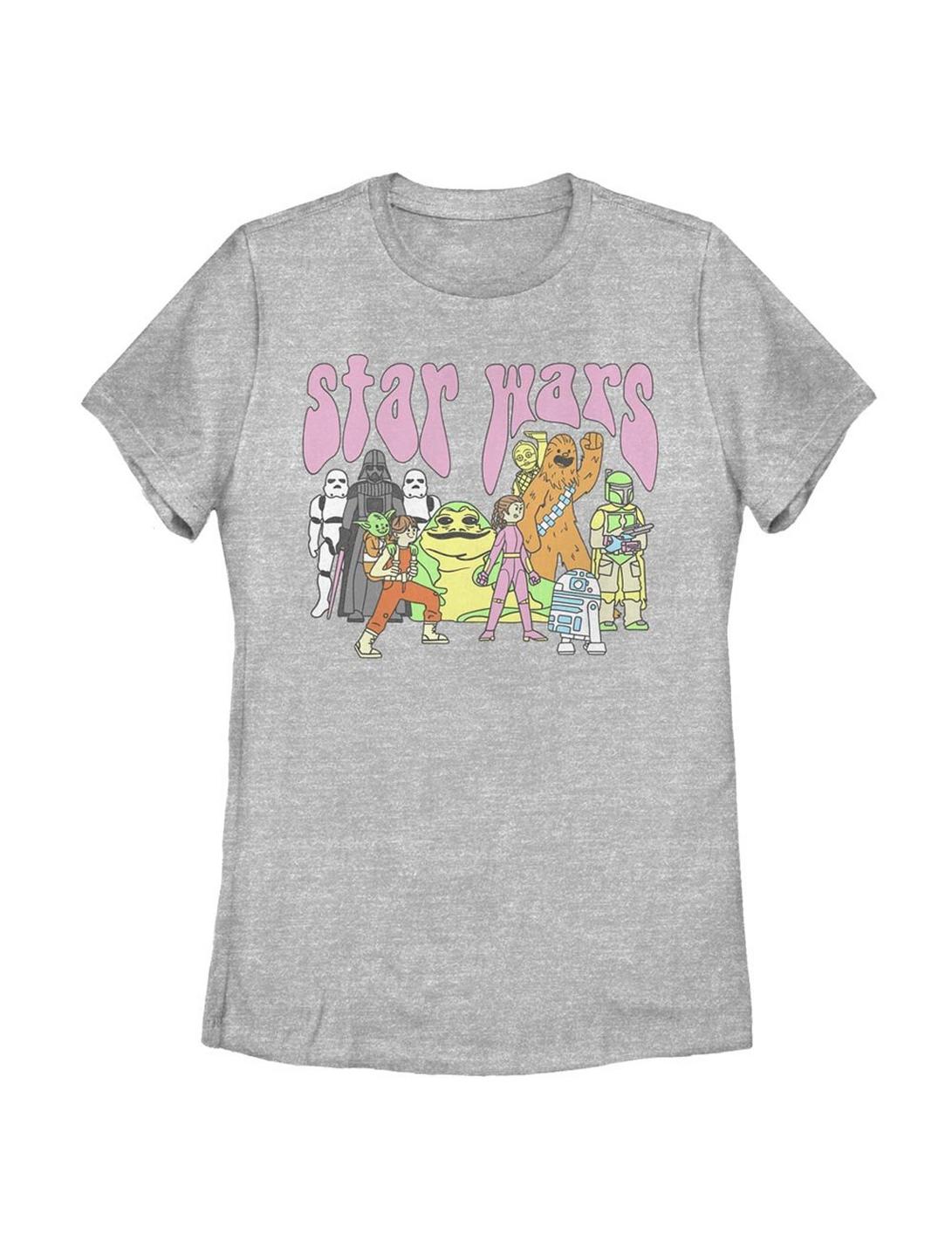 Star Wars Rainbow Characters Womens T-Shirt, ATH HTR, hi-res