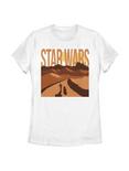 Star Wars Lost In The Desert Womens T-Shirt, WHITE, hi-res