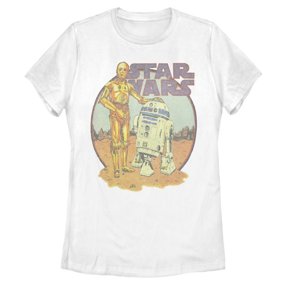 Star Wars R2D2 C3PO Womens T-Shirt, WHITE, hi-res