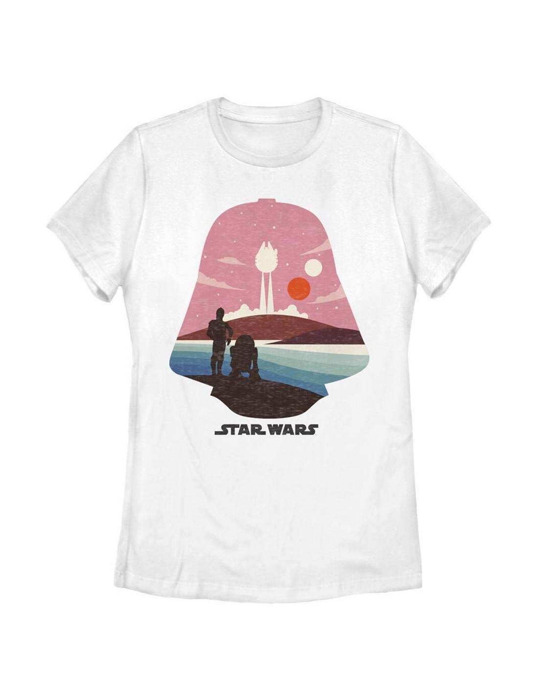 Star Wars Minimal Womens T-Shirt, WHITE, hi-res