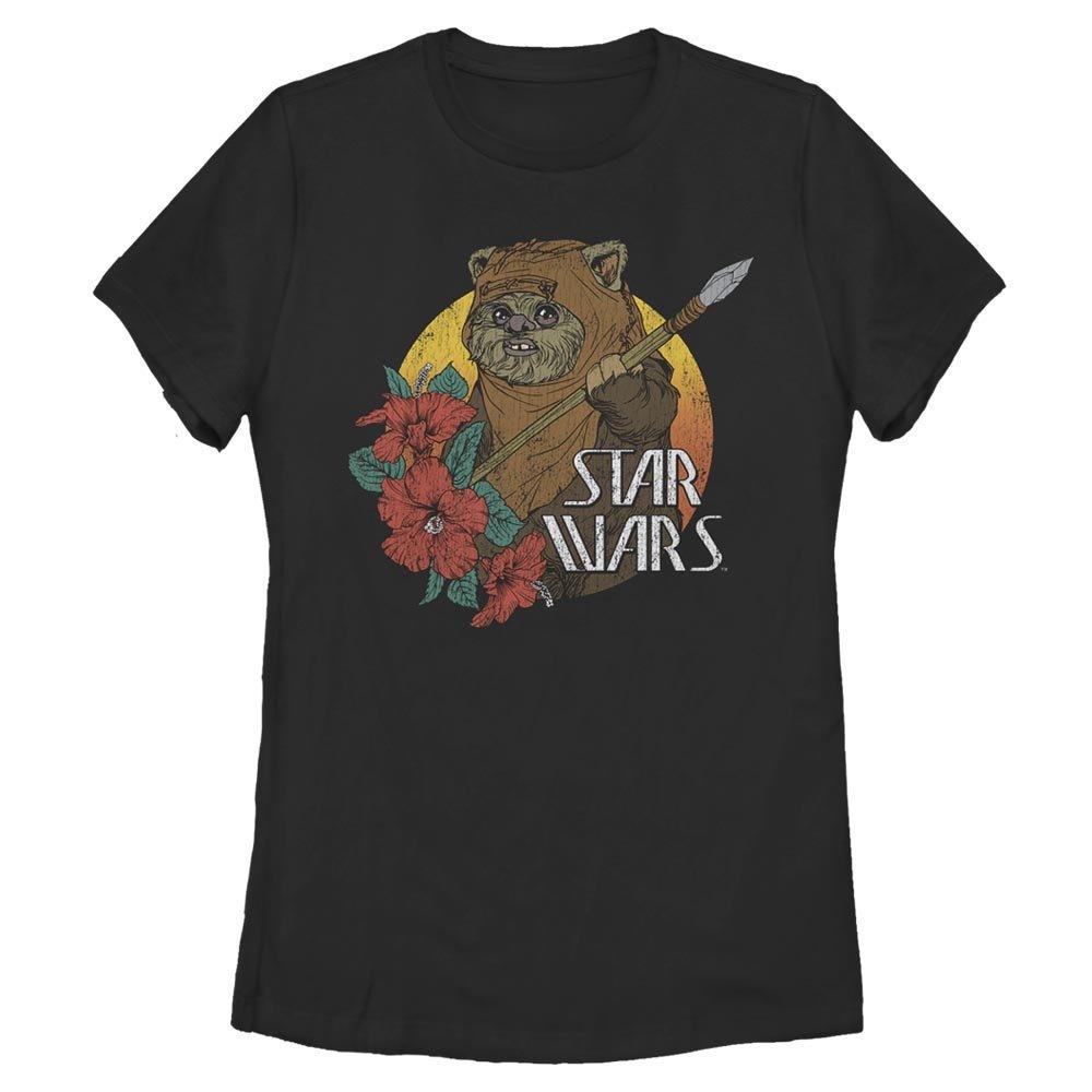 Star Wars Ewok Paradise Womens T-Shirt, BLACK, hi-res