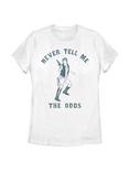 Plus Size Star Wars Never Tell Me Womens T-Shirt, WHITE, hi-res