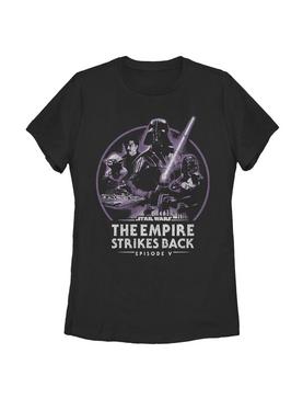 Plus Size Star Wars Episode V The Empire Strikes Back Sepia Logo Womens T-Shirt, , hi-res