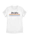Star Wars Star Wae Retro Stripe Womens T-Shirt, WHITE, hi-res