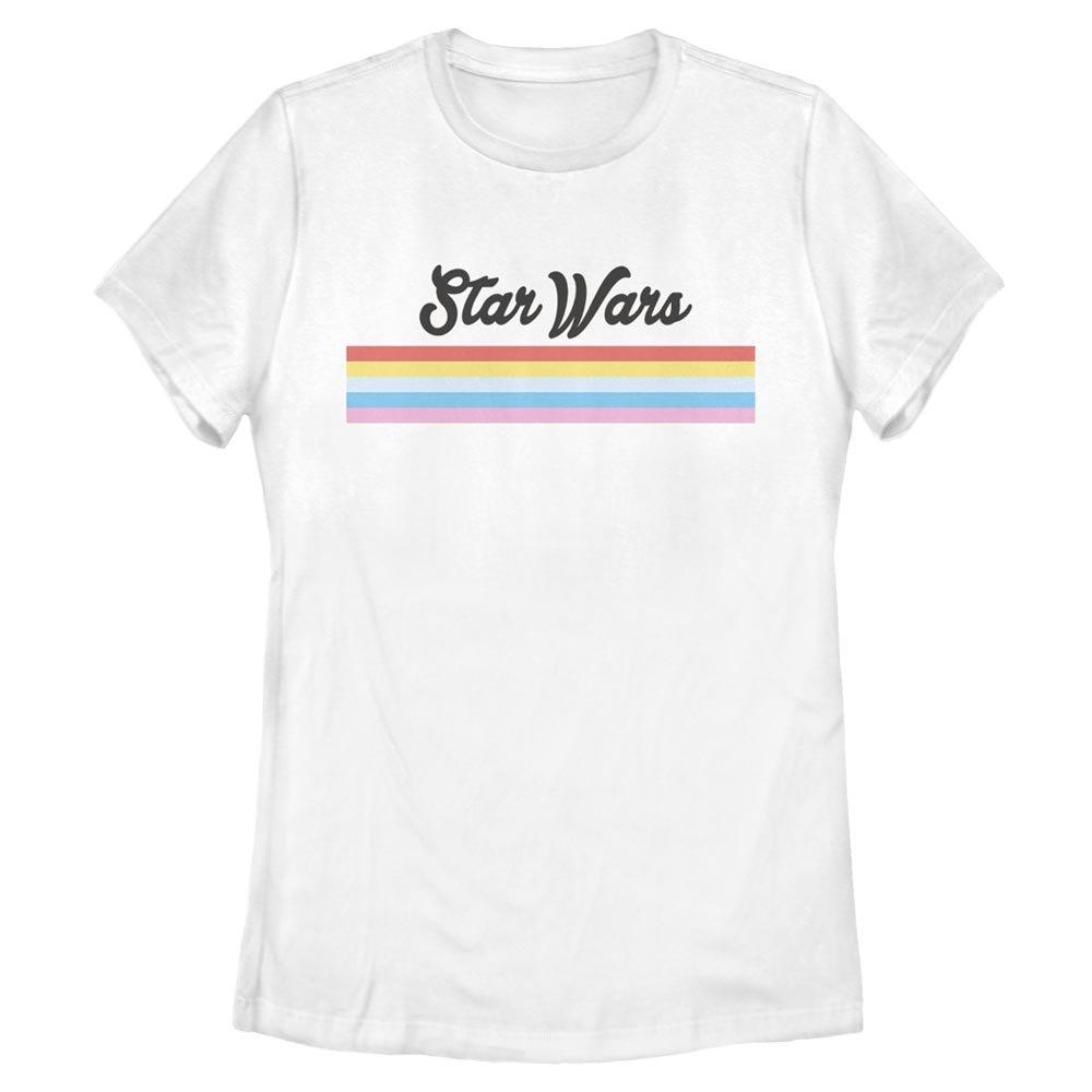 Star Wars Star Wae Retro Stripe Womens T-Shirt, WHITE, hi-res