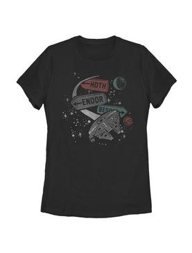 Star Wars Planet Map Womens T-Shirt, , hi-res