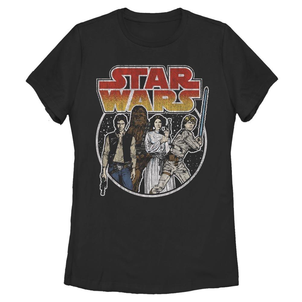 Star Wars Rebel Group Womens T-Shirt, BLACK, hi-res