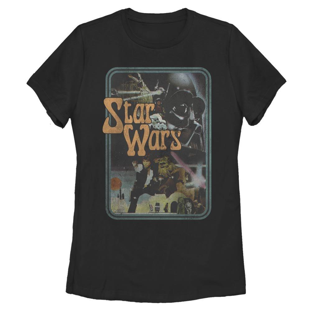 Star Wars Retro Womens T-Shirt, BLACK, hi-res