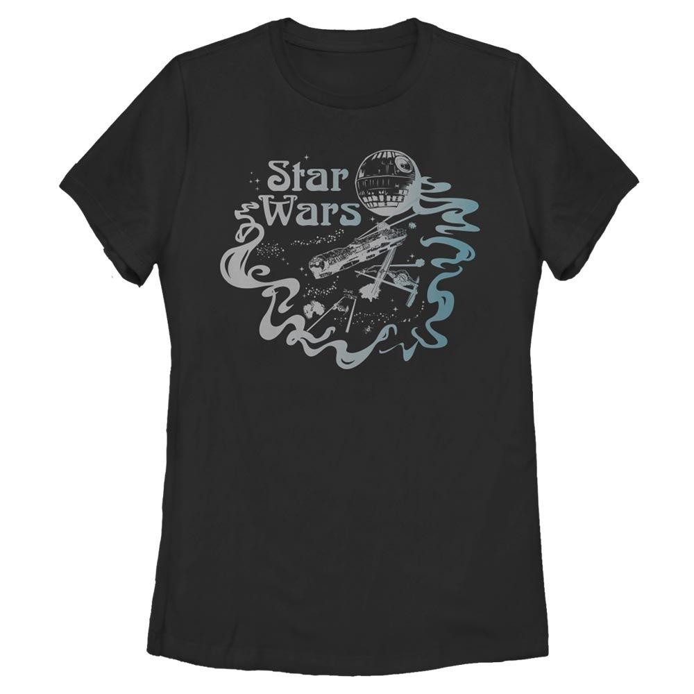 Star Wars Retro Logo Womens T-Shirt, BLACK, hi-res