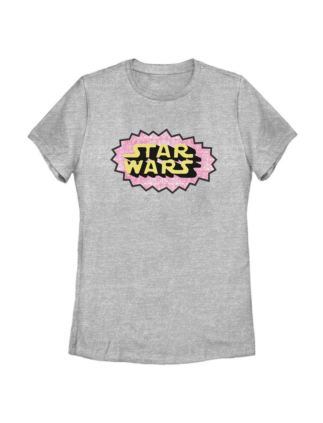 Star Wars Classic Cute Logo Womens T-Shirt, ATH HTR, hi-res