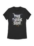 Star Wars Space Battle Interwoven Text Womens T-Shirt, BLACK, hi-res