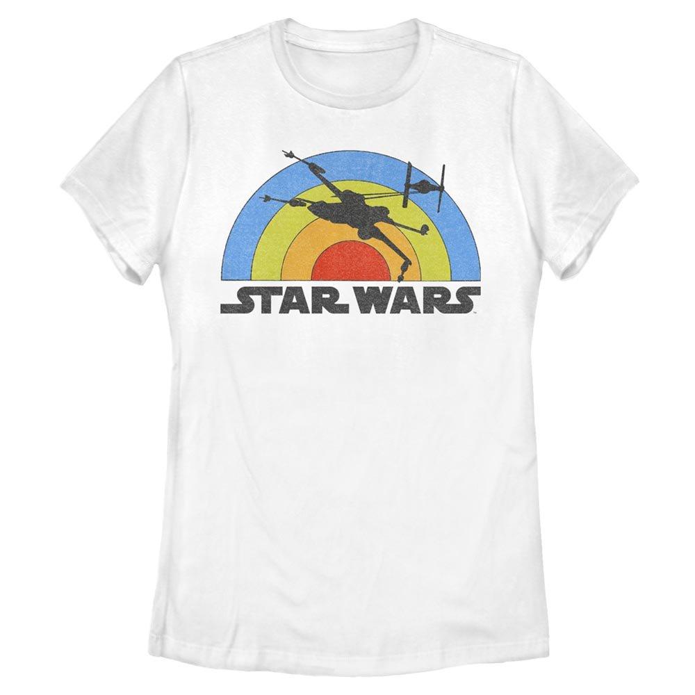 Star Wars Classic Rainbow Womens T-Shirt, WHITE, hi-res