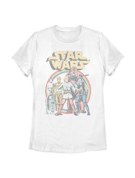 Plus Size Star Wars Classic Rainbow Womens T-Shirt, , hi-res