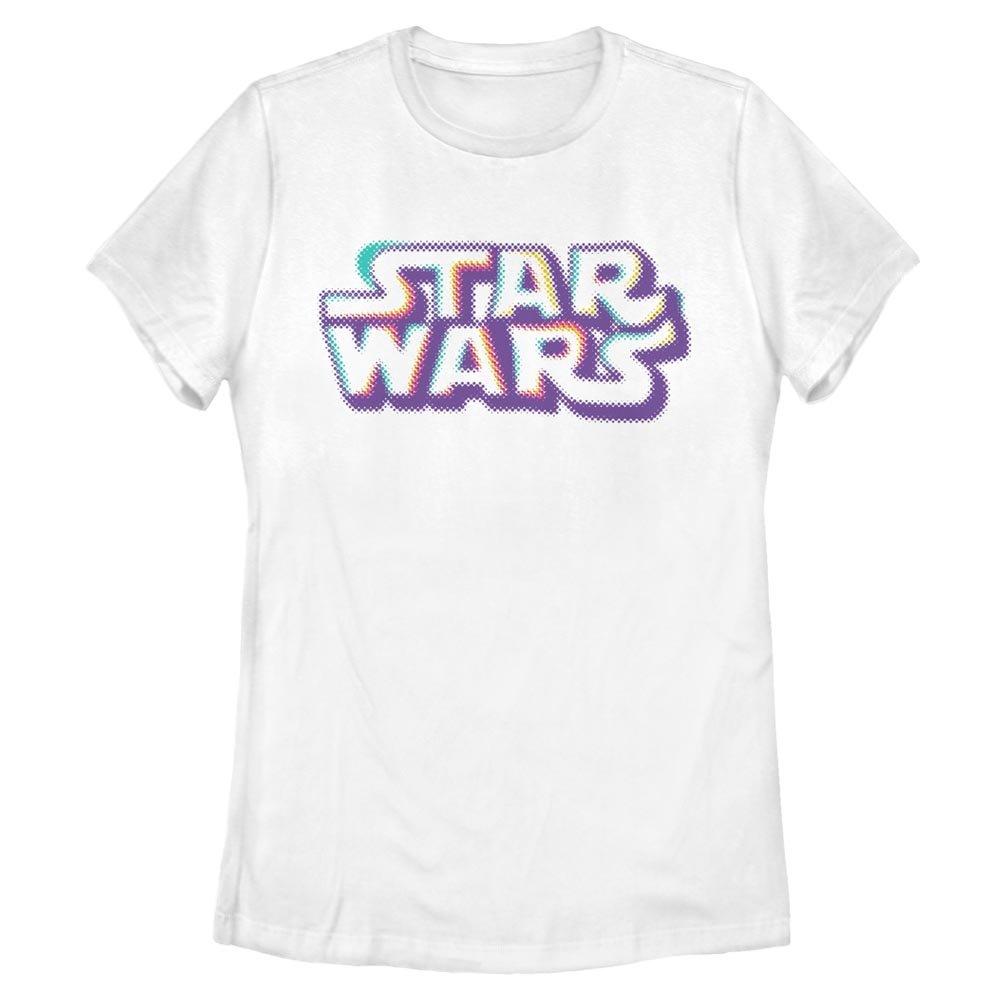 Star Wars Thermal Dotted Logo Womens T-Shirt, WHITE, hi-res