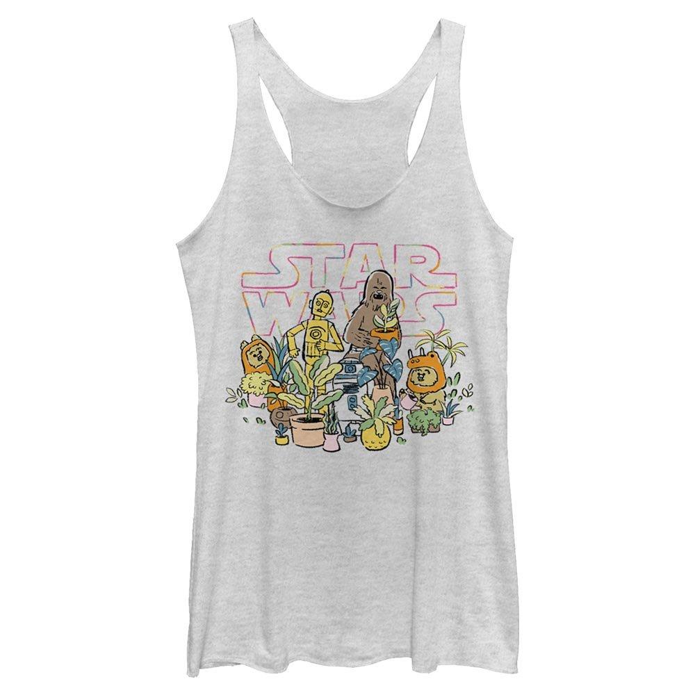 Star Wars Greenhouse Womens Tank Top, WHITE HTR, hi-res