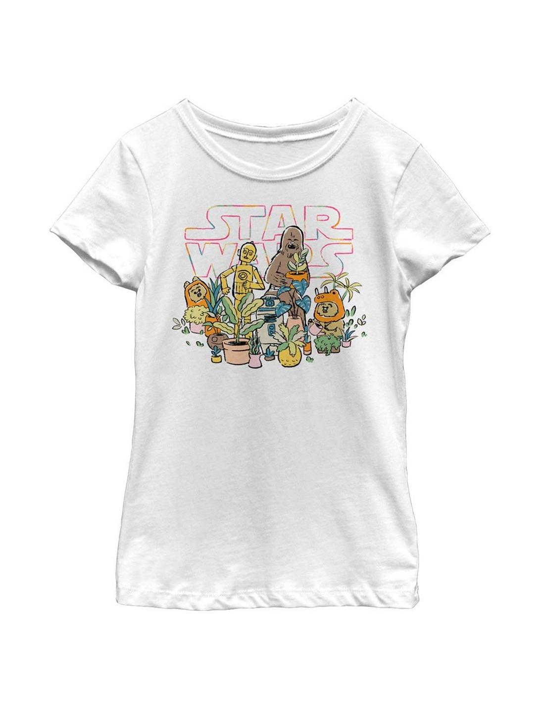 Star Wars Greenhouse Youth Girls T-Shirt, WHITE, hi-res