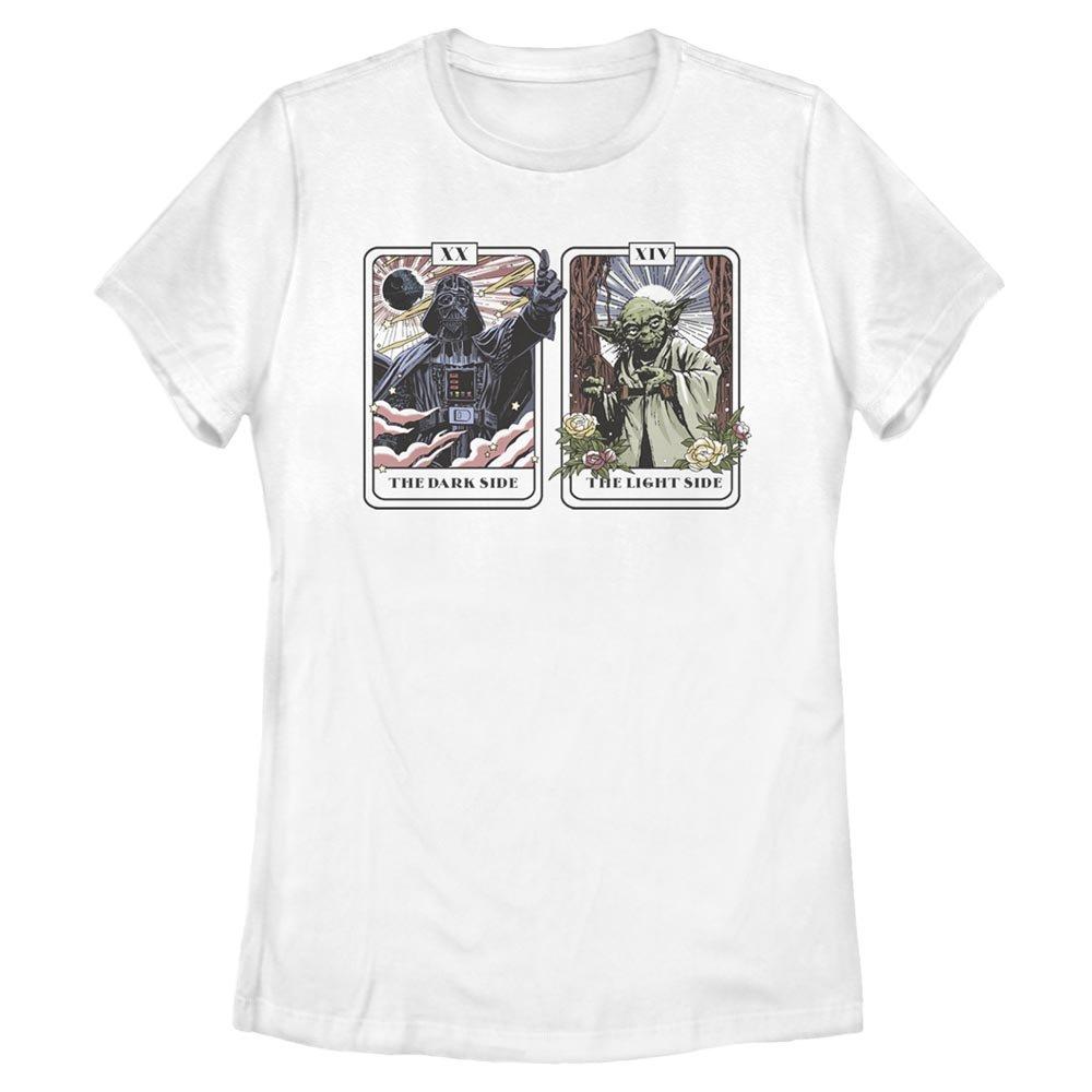 Star Wars Vader Yoda Tarot Womens T-Shirt, WHITE, hi-res