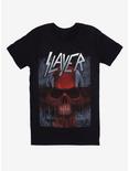 Slayer Red Cross Skull T-Shirt, BLACK, hi-res