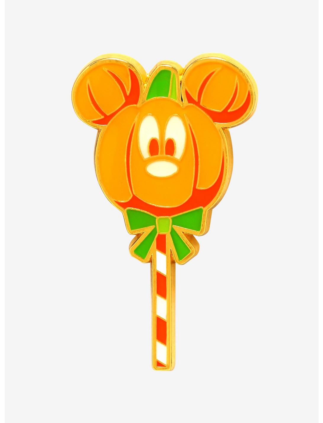 Loungefly Disney Mickey Mouse Pumpkin Wand Enamel Pin, , hi-res