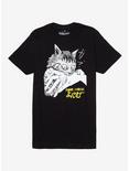 Junji Ito's Cat Diary: Yon & Mu Bite T-Shirt, BLACK, hi-res