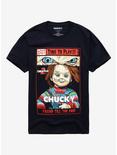 Child's Play 2 Chucky Comic Book Cover T-Shirt, BLACK, hi-res