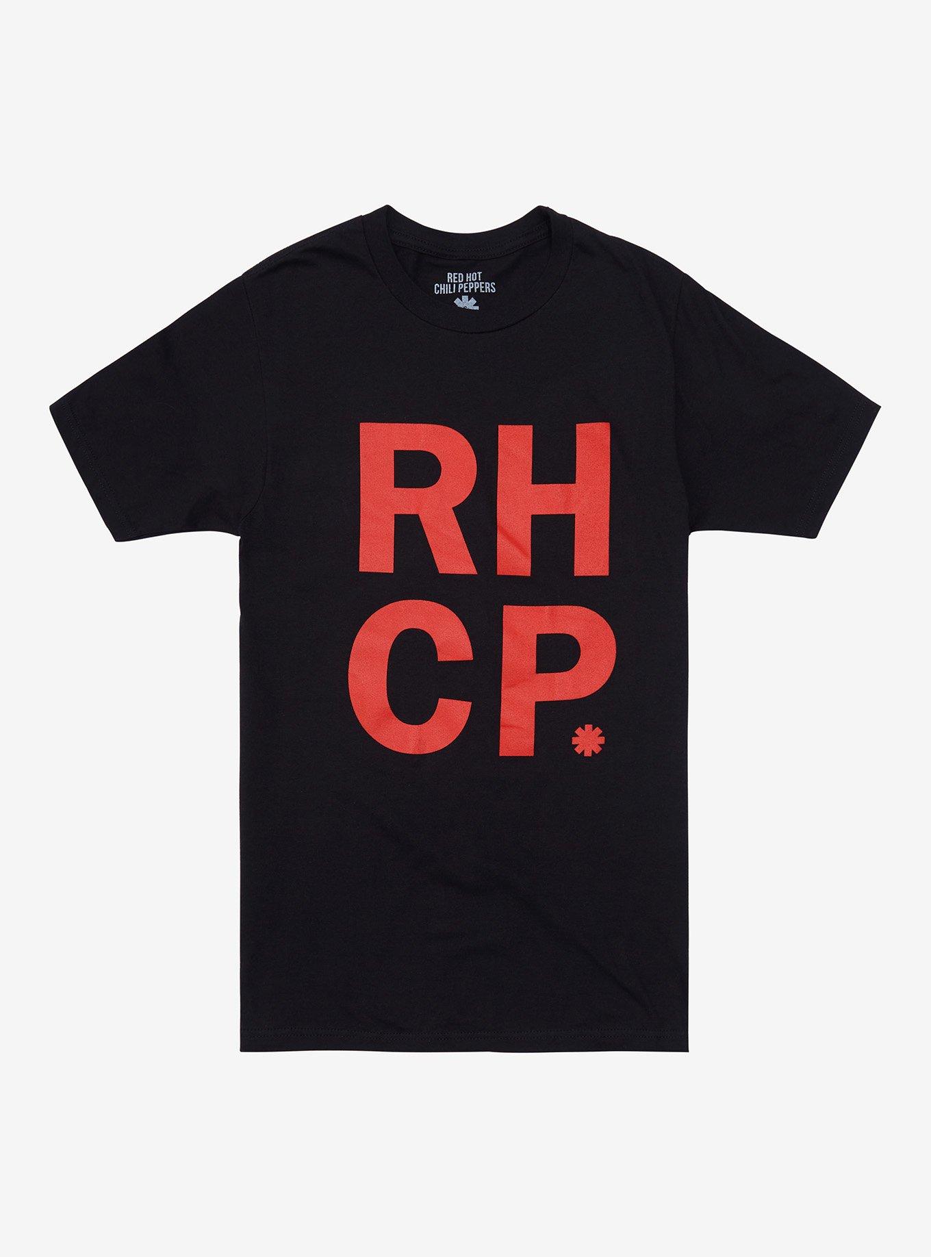 Red Hot Chili Peppers Red Block Logo T-Shirt, BLACK, hi-res