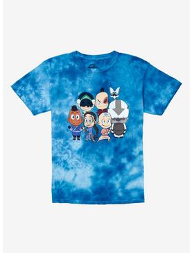 Avatar: The Last Airbender Chibi Tie-Dye Youth T-Shirt - BoxLunch Exclusive, , hi-res