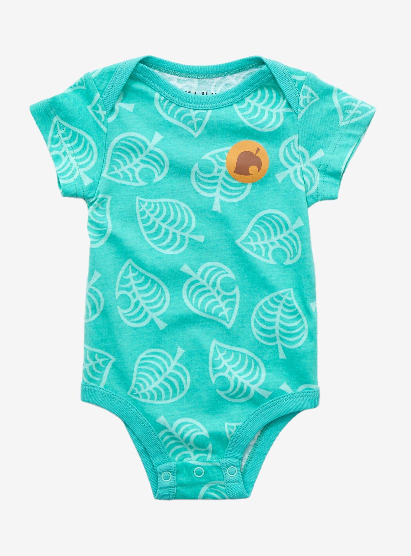 Nintendo Animal Crossing Leaf Infant One-Piece - BoxLunch Exclusive, LIGHT GREEN, hi-res