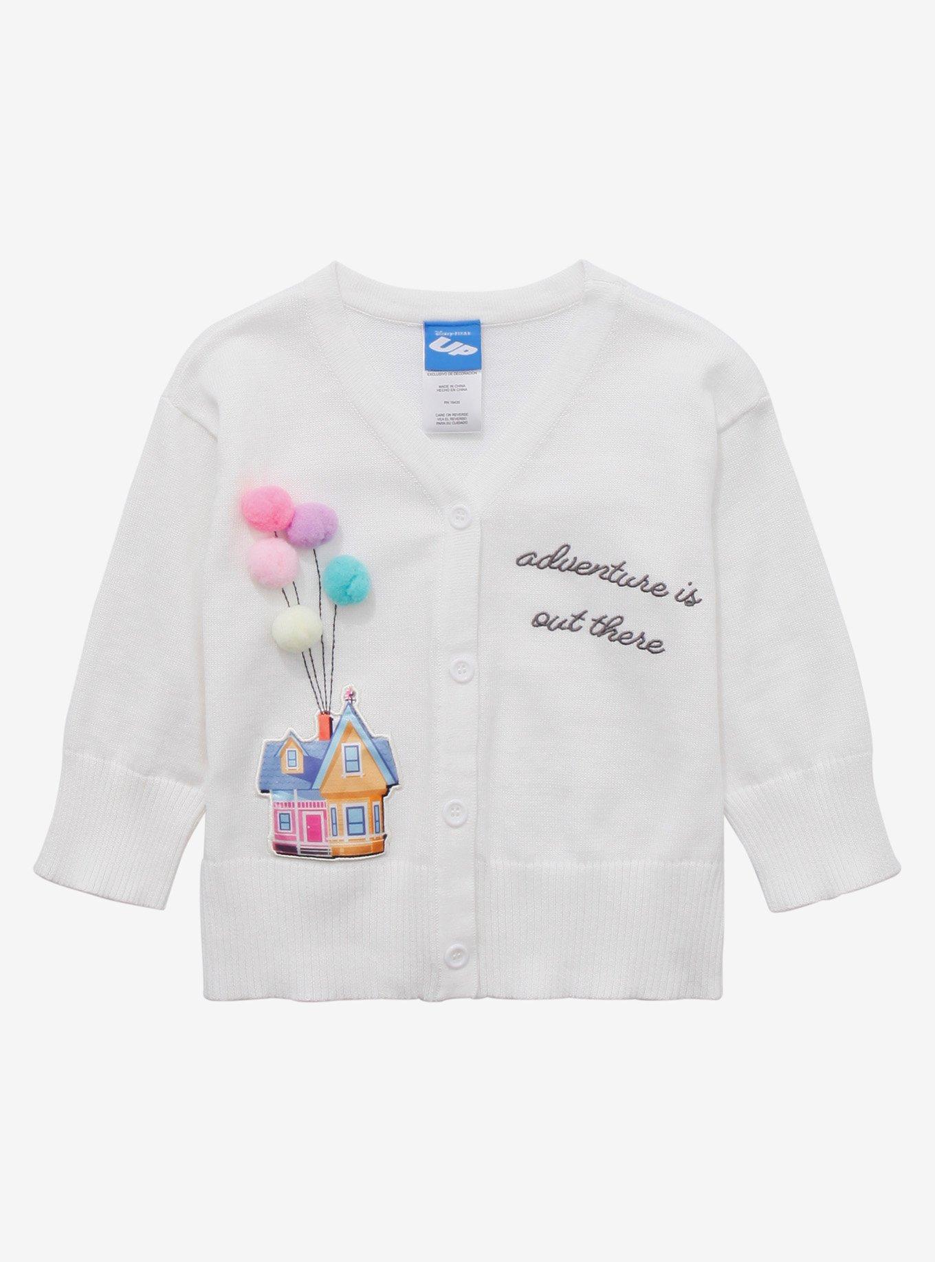 Disney Pixar Up House Toddler Cardigan - BoxLunch Exclusive, LIGHT GREY, hi-res