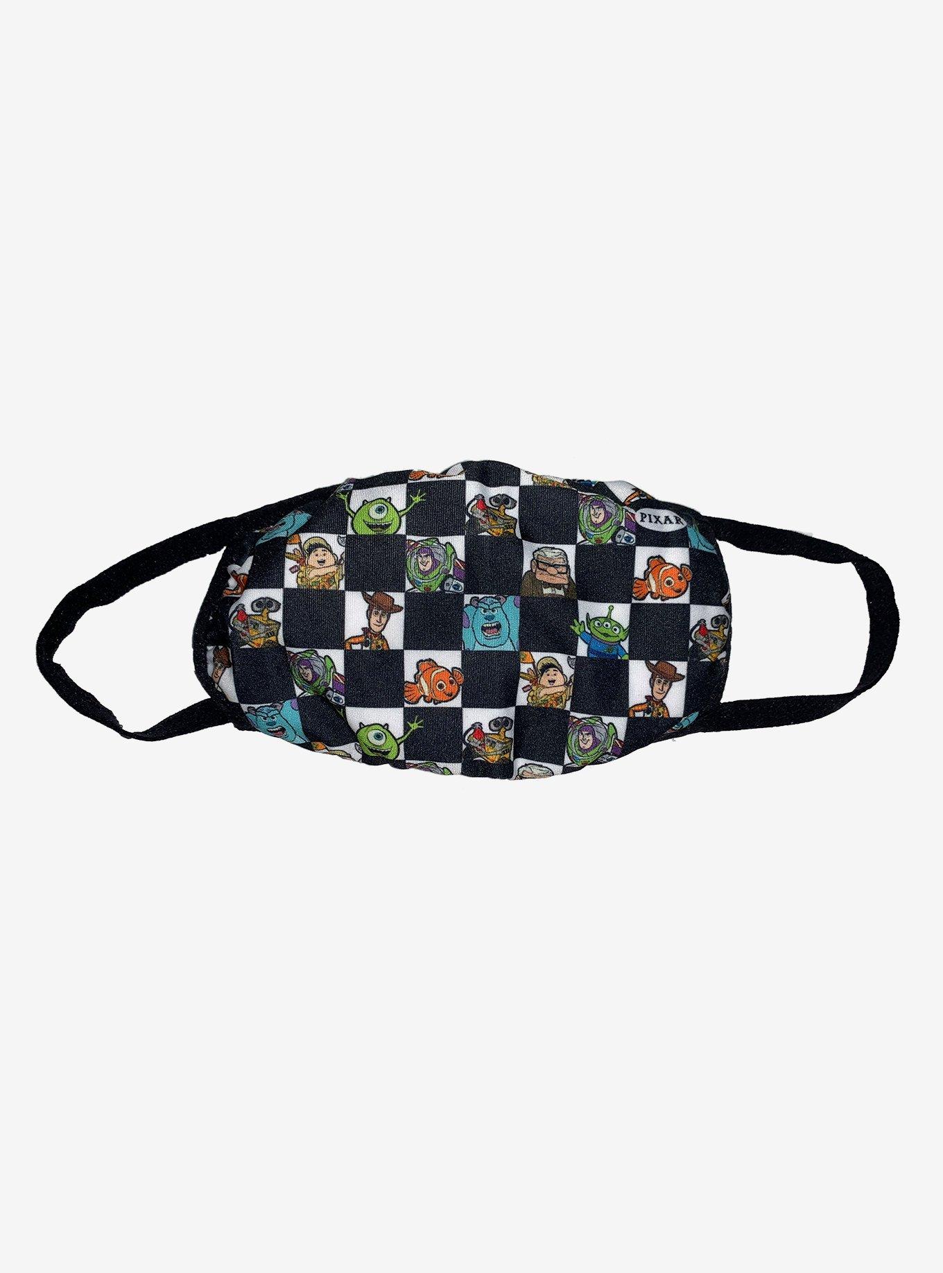 Disney Pixar Characters Checkered Fashion Face Mask, , hi-res