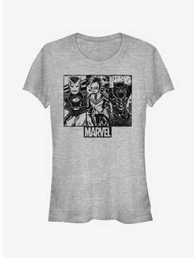 Marvel Avengers Trio Panels Girls T-Shirt, , hi-res