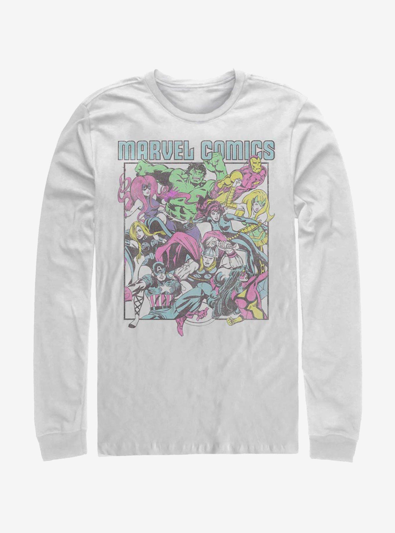 Marvel Avengers Gen Pop Avengers Long-Sleeve T-Shirt, WHITE, hi-res