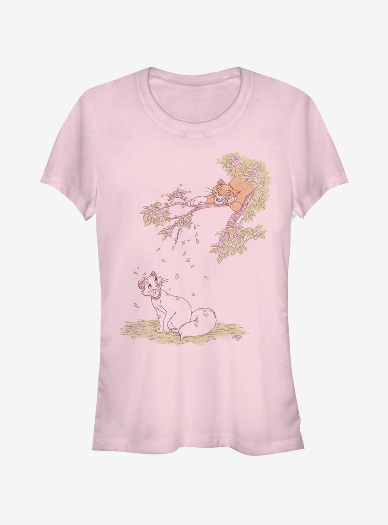 Disney The Aristocats Raining Petals Girls T-Shirt, LIGHT PINK, hi-res