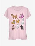Disney Classic Disney Cats Grid Girls T-Shirt, , hi-res