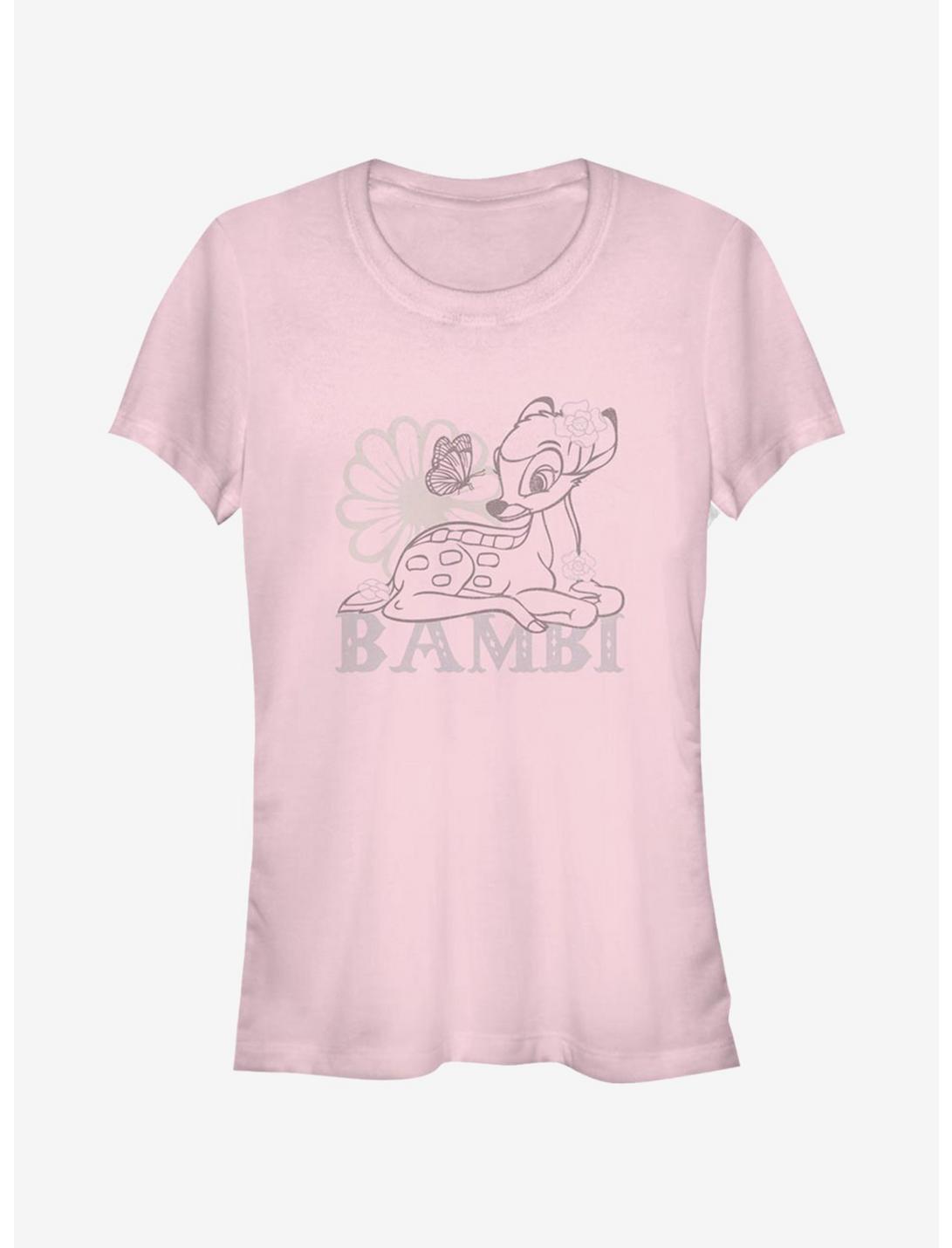 Disney Bambi Simple Flowers Girls T-Shirt, LIGHT PINK, hi-res