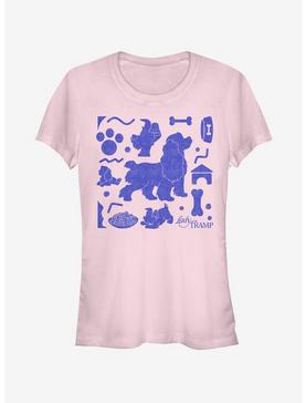 Disney Lady And The Tramp Figures Girls T-Shirt, , hi-res