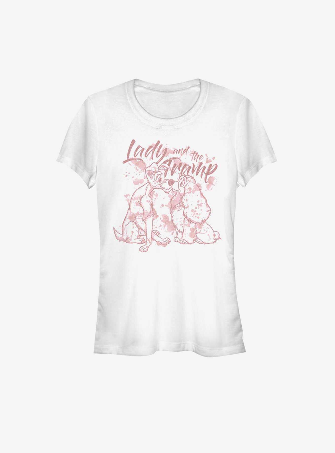 Disney Lady And The Tramp Lady Tramp Lineart Girls T-Shirt, , hi-res