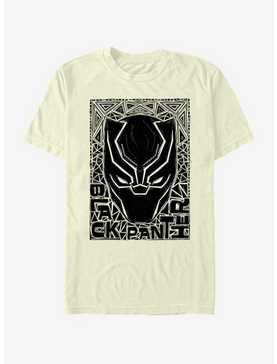 Marvel Black Panther Black Pattern Stencil T-Shirt, , hi-res