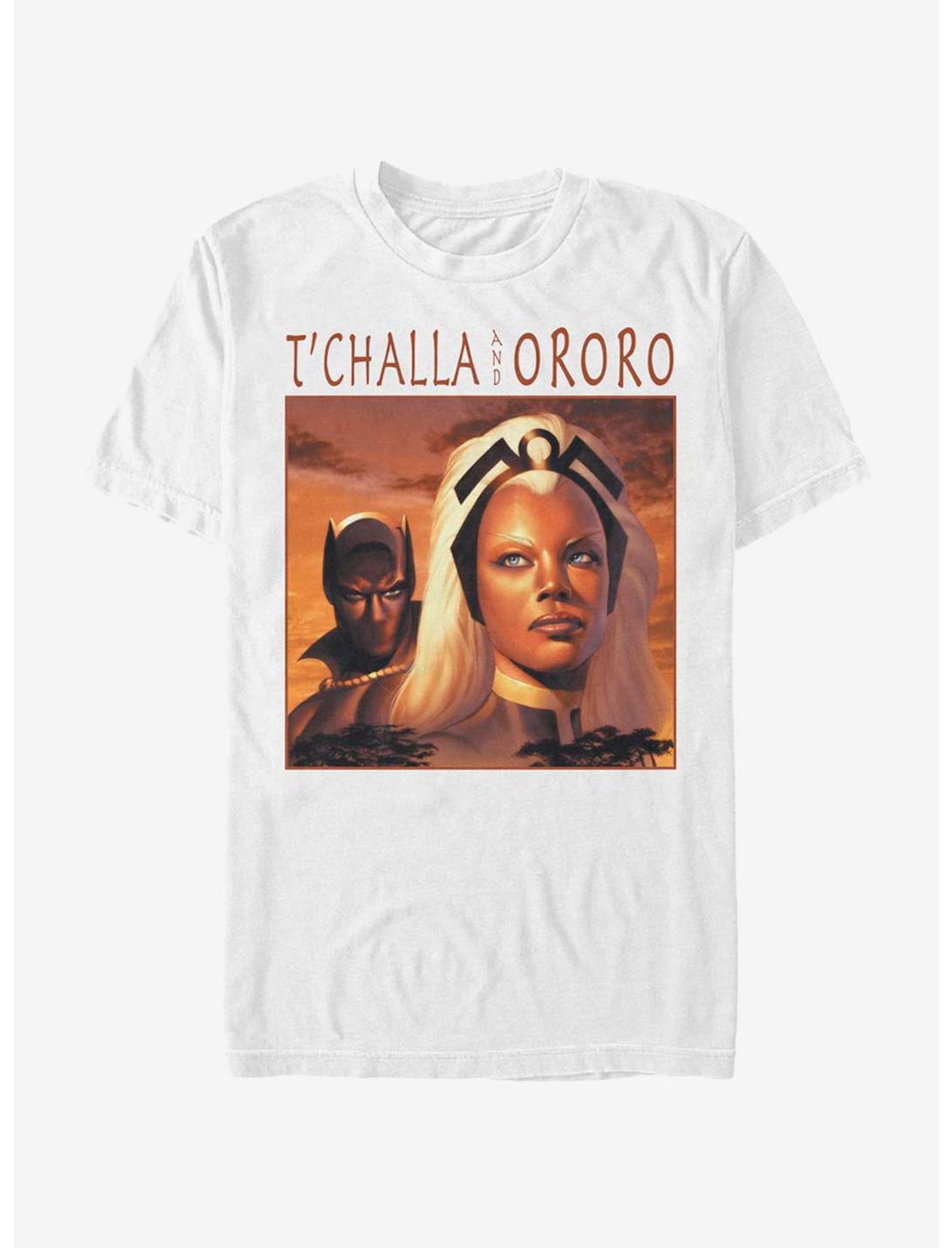 Marvel Black Panther T'challa and Ororo Power T-Shirt, WHITE, hi-res