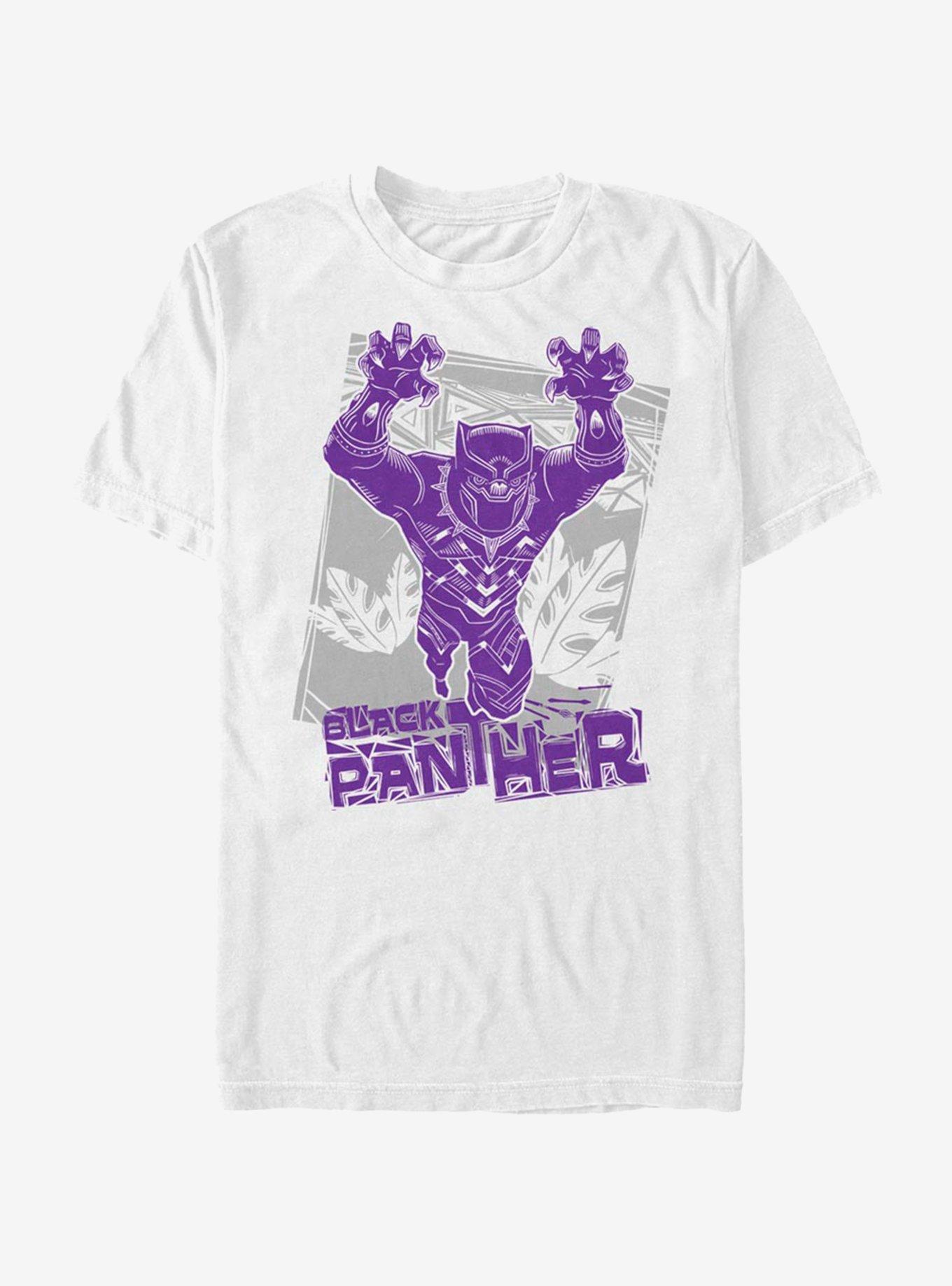 Marvel Black Panther Tropical Panther T-Shirt, WHITE, hi-res