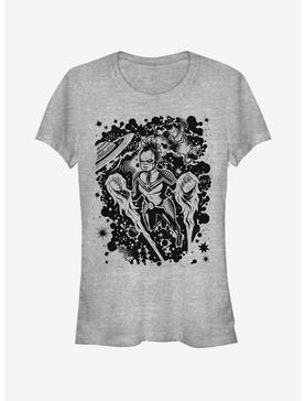 Marvel Captain Marvel Stencil Girls T-Shirt, , hi-res